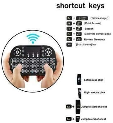 Wireless Mini Keyboard Remote Control Touchpad Mouse Combo Controller