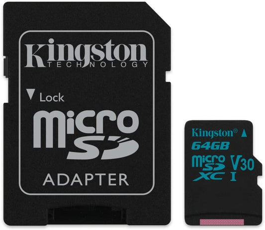 Kingston 64GB Micro SD and Adapter