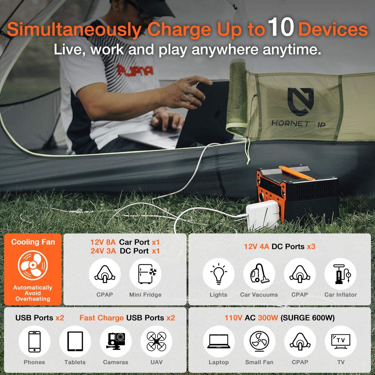 Mini Generator Portable Power Station 300W 280Wh 110V